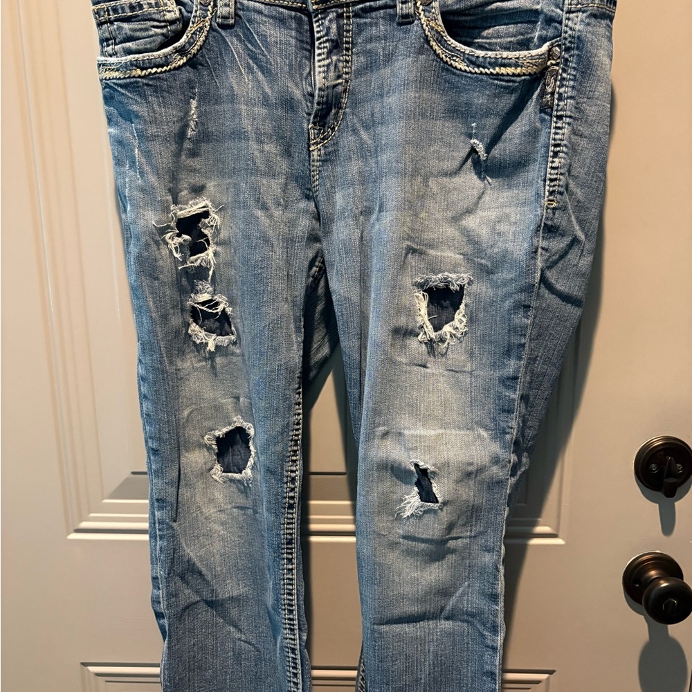 Silver Jeans Women's Boyfriend Jeans in Light Blue